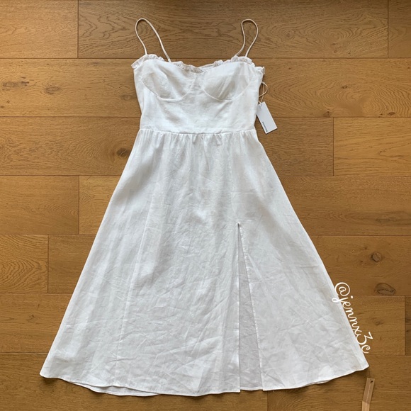 ❌[SOLD]❌Reformation Prune Dress || White - Picture 4 of 15